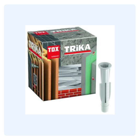 Foto eines Universal Allzweck Kragendübels und Verpackung von TOX